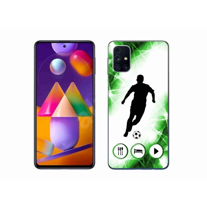 Gél borítás mmCase Samsung Galaxy M31s készülékhez - focista