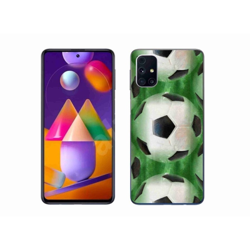 Gél borítás mmCase a mobil Samsung Galaxy M31s - focilabda