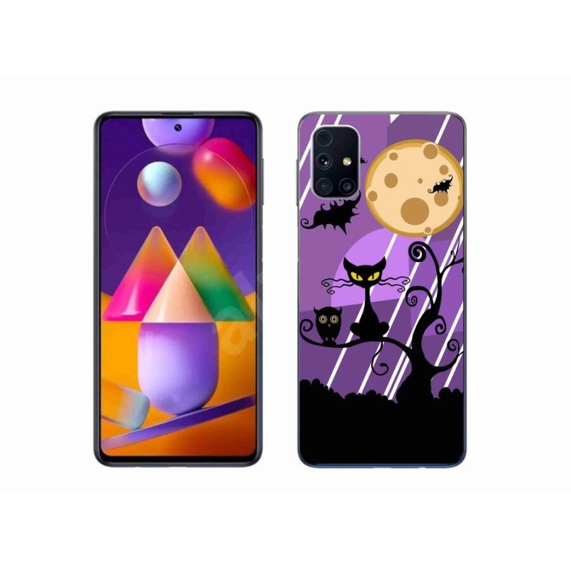 Gél borító mmCase Samsung Galaxy M31s készülékhez - halloween