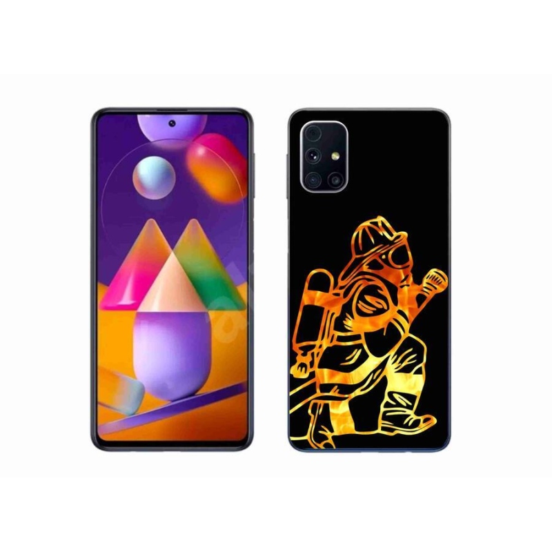 Gél borítás mmCase Samsung Galaxy M31s készülékhez - tűzoltó 1
