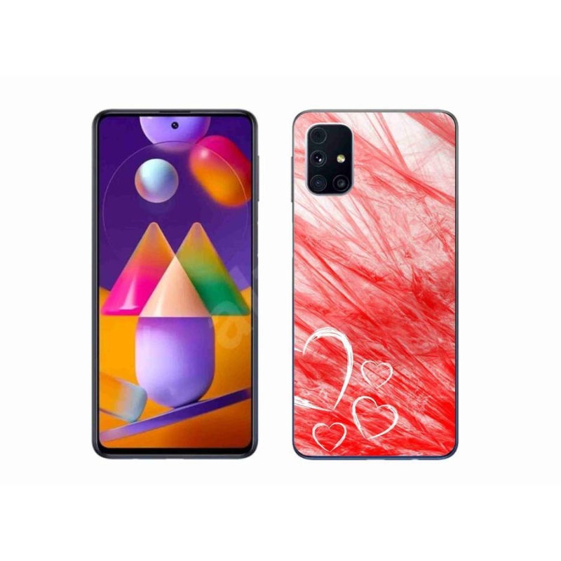 Gél védőhuzat mmCase Samsung Galaxy M31s készülékhez - szív