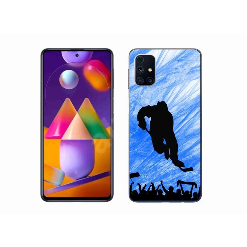 Gél borítás mmCase Samsung Galaxy M31s készülékhez - hokijátékos