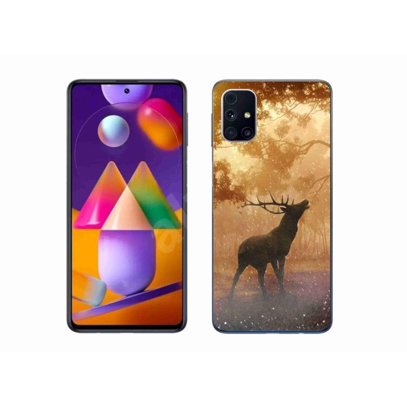 Zselés borítás mmCase Samsung Galaxy M31s készülékhez - szarvasok a vadászaton