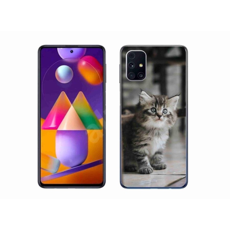 Gél védőhuzat mmCase Samsung Galaxy M31s készülékhez - cica