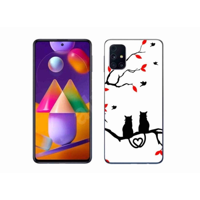 Gél borító mmCase Samsung Galaxy M31s készülékhez - macskaszerelem