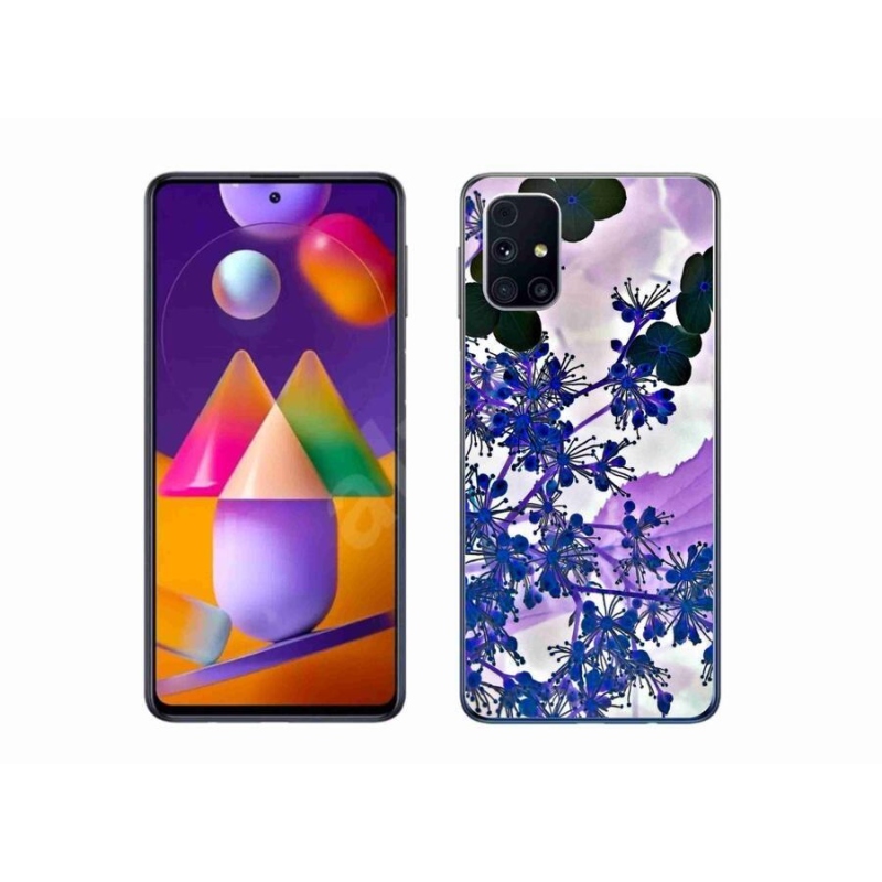 Zselés borító mmCase Samsung Galaxy M31s készülékhez - hortenzia virág