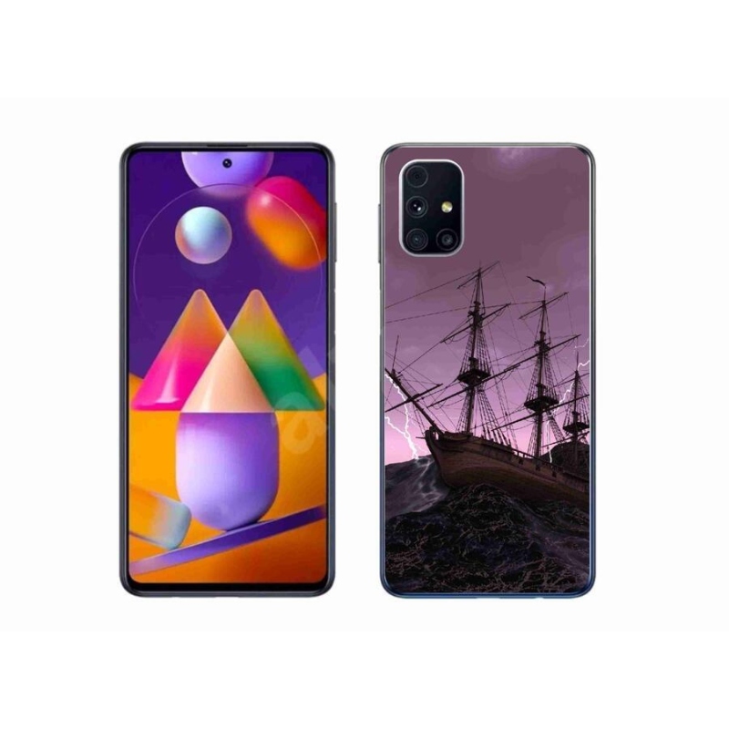 Zselés borítás mmCase Samsung Galaxy M31s készülékhez - hajó a viharban