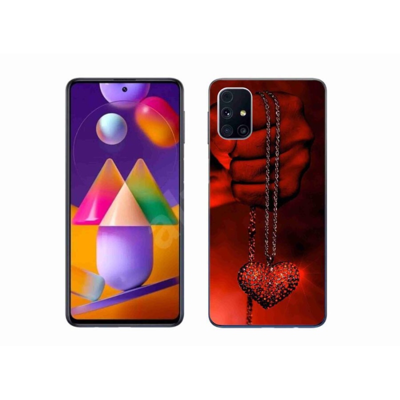 Gél borítás mmCase Samsung Galaxy M31s készülékhez - nyaklánc