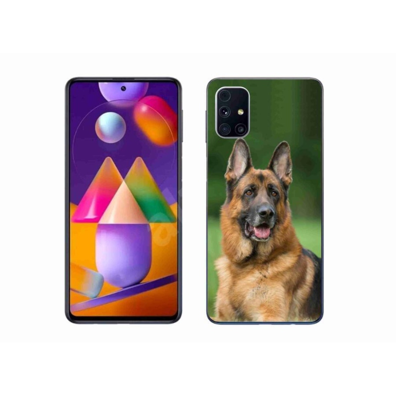 Gél borítás mmCase Samsung Galaxy M31s készülékhez - Német juhászkutya