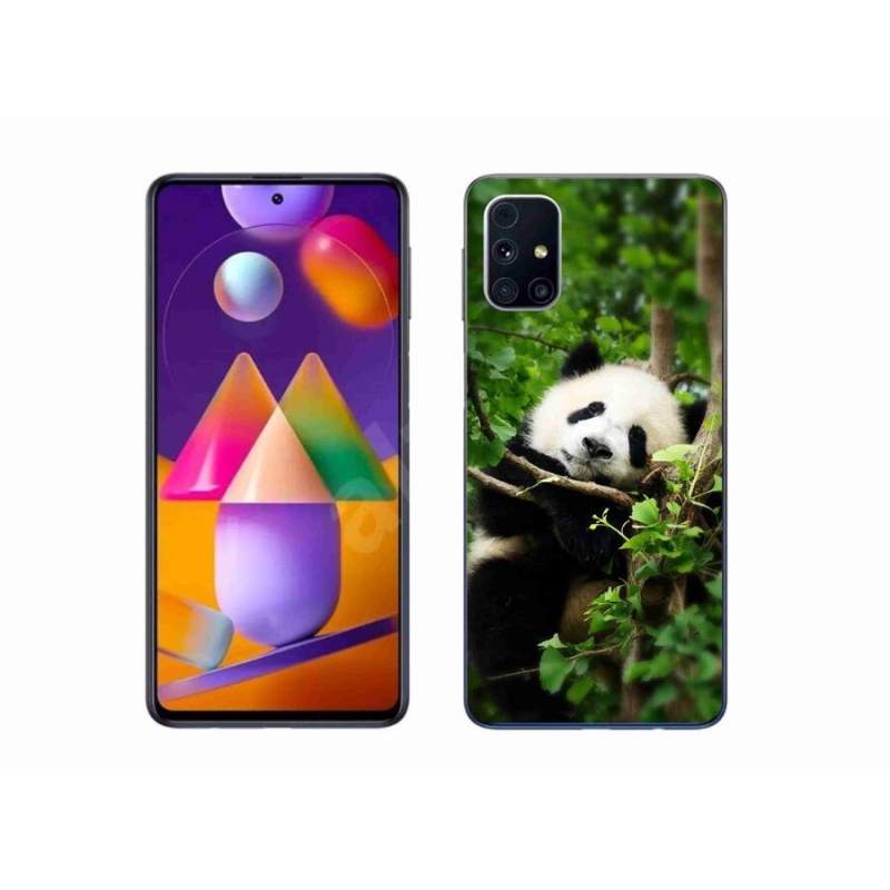 Gél védőhuzat mmCase Samsung Galaxy M31S készülékhez - panda