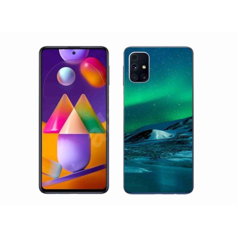 Gél borító mmCase Samsung Galaxy M31s készülékhez - sarki fény