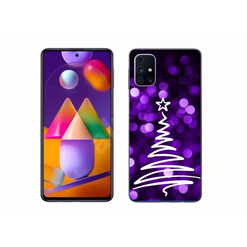 Zselés borítás mmCase Samsung Galaxy M31s készülékhez - fa