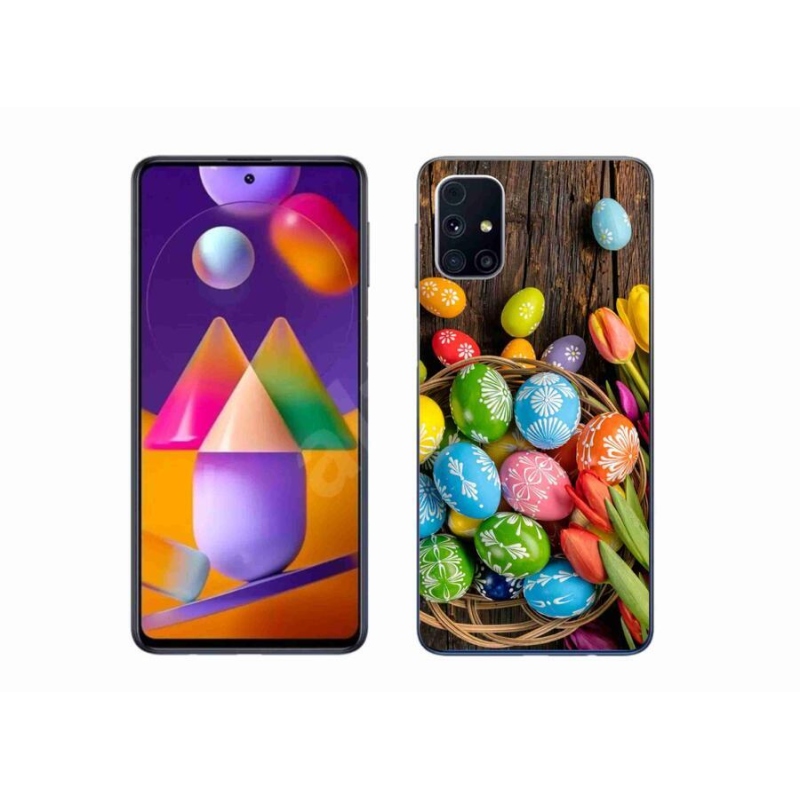 Gél borítás mmCase Samsung Galaxy M31S készülékhez - Húsvéti tojás