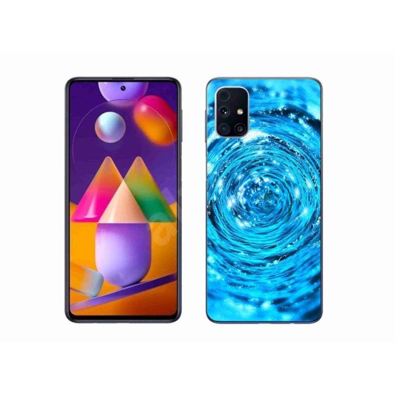 Gél borítás mmCase Samsung Galaxy M31s készülékhez - water vortex