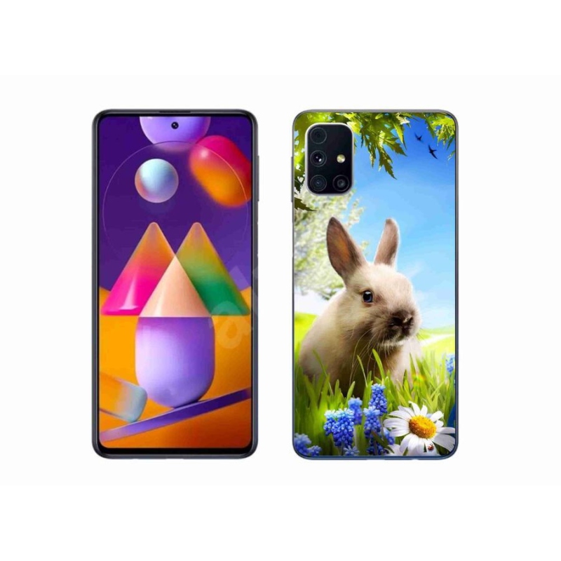 Zselés borítás mmCase Samsung Galaxy M31S készülékhez - nyuszi