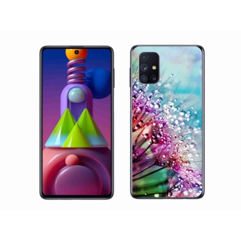 Gél borító mmCase mobiltelefonhoz Samsung Galaxy M51 - színes virágok