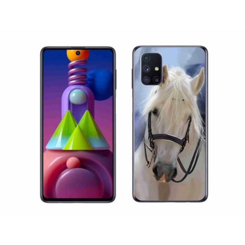 Zselés borítás mmCase Samsung Galaxy M51 - fehér ló