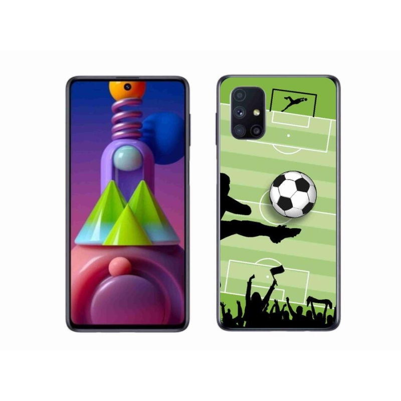 Gél borítás mmCase mobiltelefonhoz Samsung Galaxy M51 - futball 3