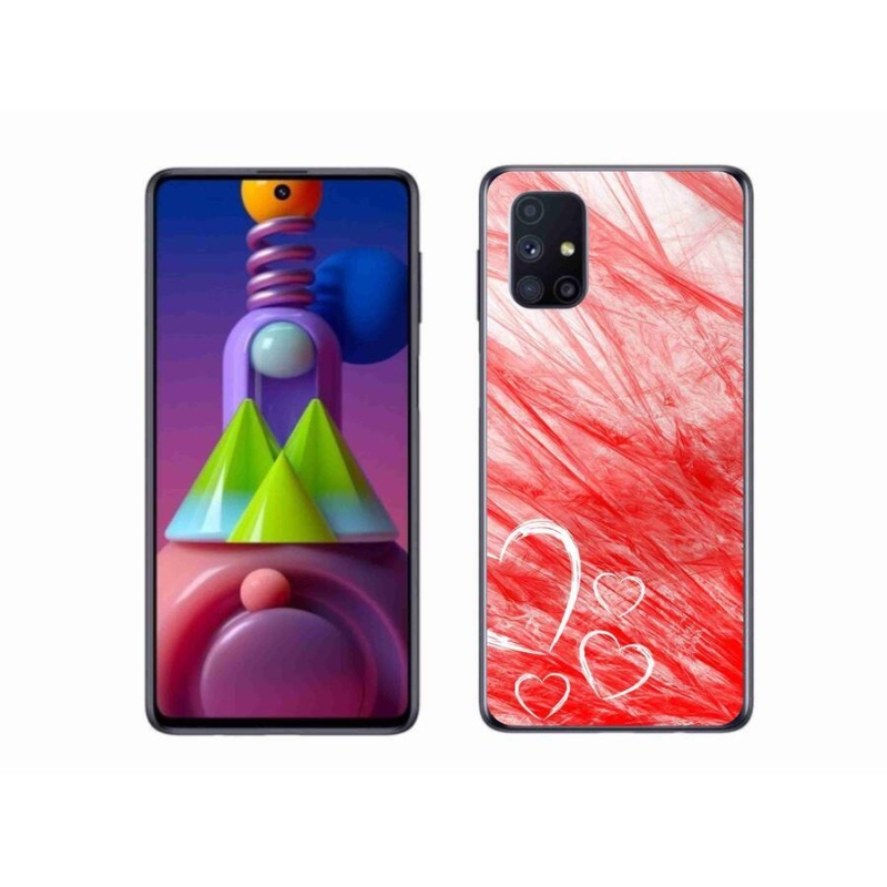 Gél védőhuzat mmCase Samsung Galaxy M51 készülékhez - szív