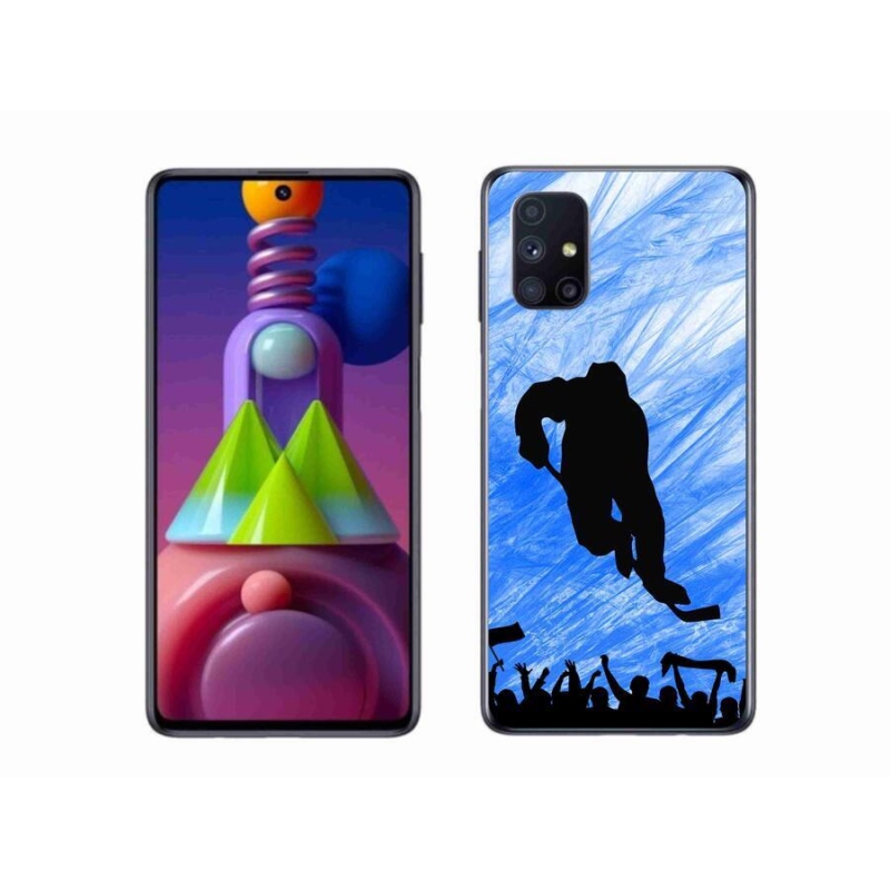 Gél borítás mmCase mobil Samsung Galaxy M51 - hokijátékos - Samsung Galaxy M51 mobiltelefonhoz