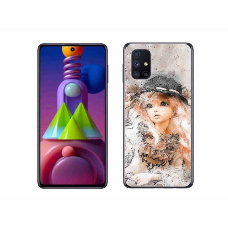 Zselés borító mmCase Samsung Galaxy M51 készülékhez - kalapos lány