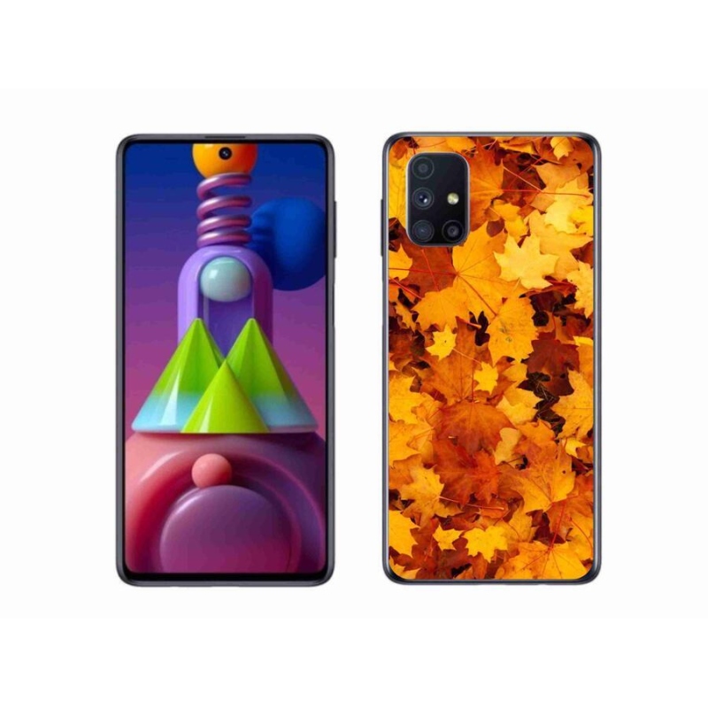 Gél borítás mmCase Samsung Galaxy M51 készülékhez - juharlevelek