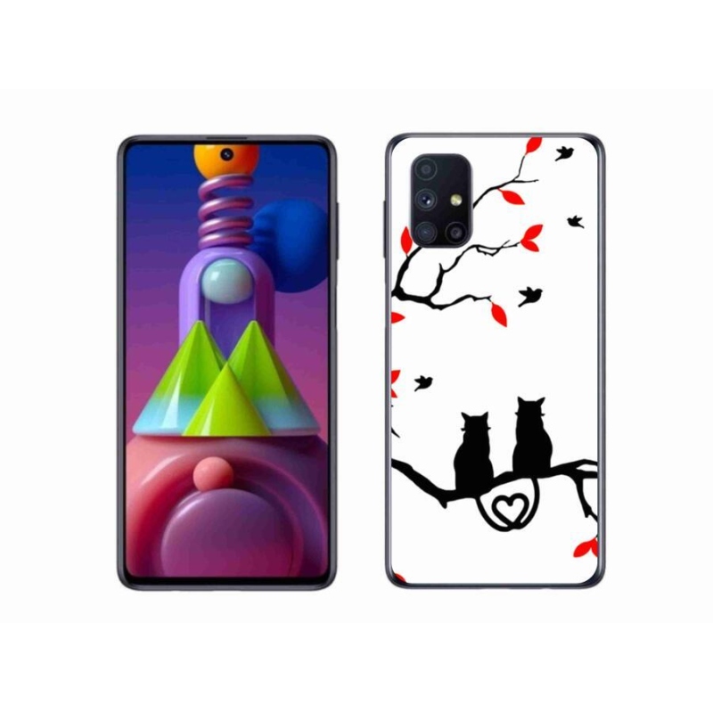 Gél borítás mmCase Samsung Galaxy M51 készülékhez - macskaszerelem