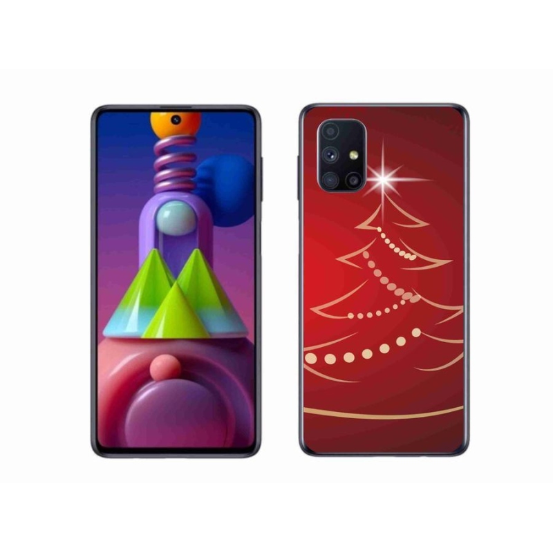 Gél borító mmCase Samsung Galaxy M51 - karácsonyfa karikatúra
