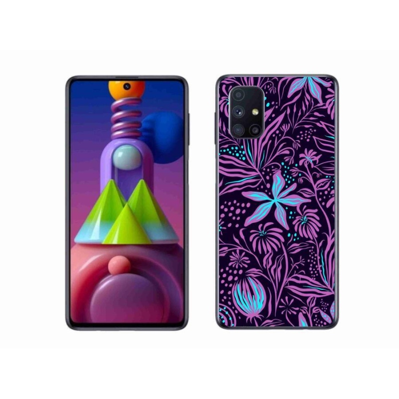Gél védőhuzat mmCase mobiltelefonhoz Samsung Galaxy M51 - virágok 2