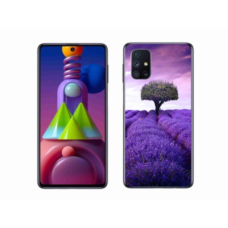 Gél védőhuzat mmCase Samsung Galaxy M51 készülékhez - levendula rét