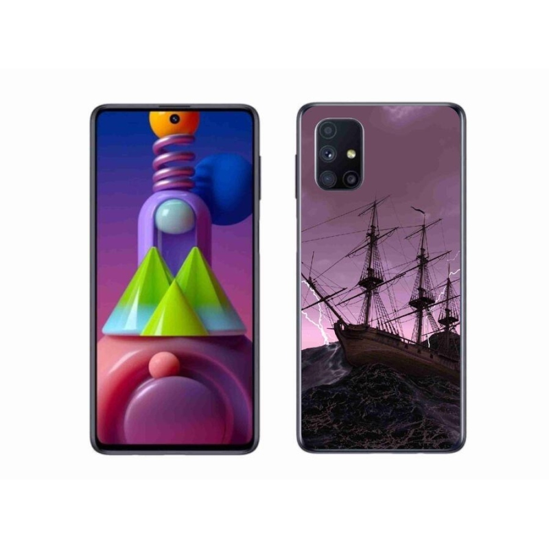 Zselés borítás mmCase Samsung Galaxy M51 - hajó a viharban