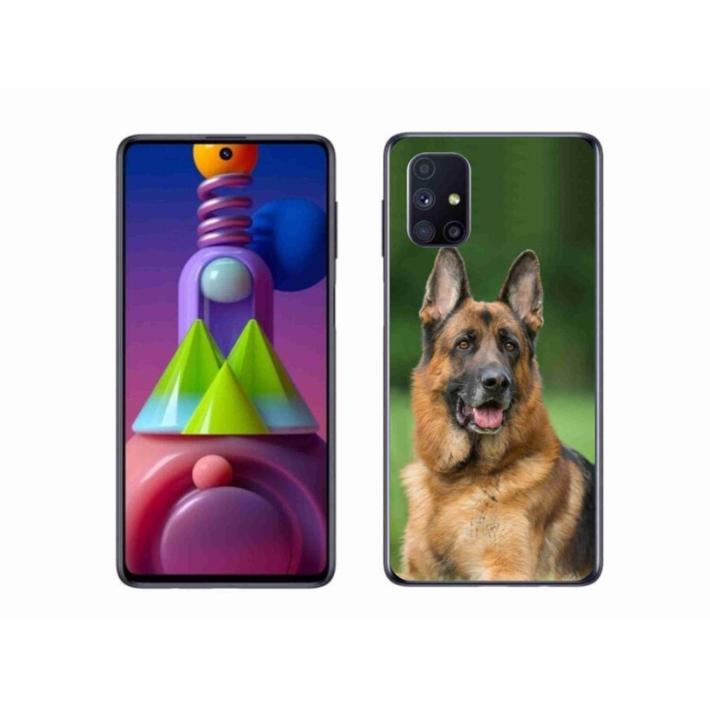 Zselés borítás mmCase Samsung Galaxy M51 - Német juhászkutya számára