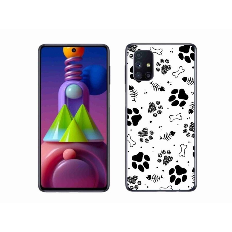 Zselés borítás mmCase Samsung Galaxy M51 - kutyamancsok 1