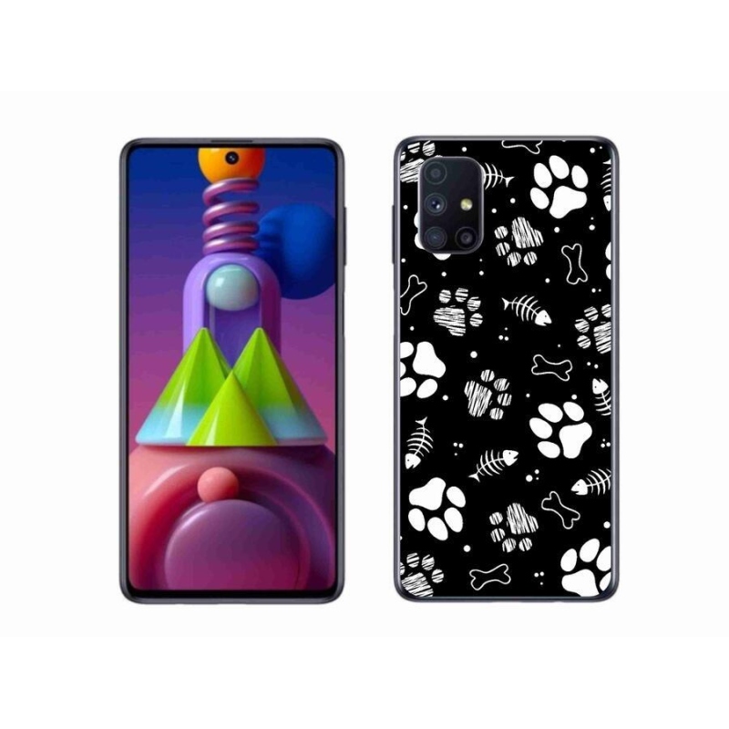 Gél borítás mmCase Samsung Galaxy M51 készülékhez - kutyamancsok
