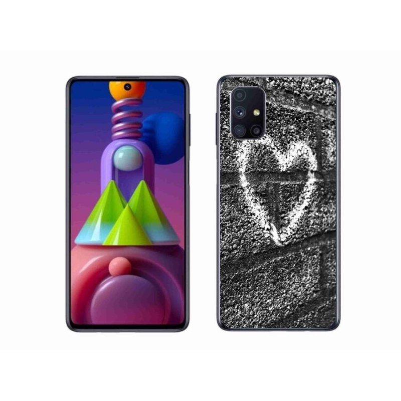 Gél borítás mmCase Samsung Galaxy M51 készülékhez - szív a falon
