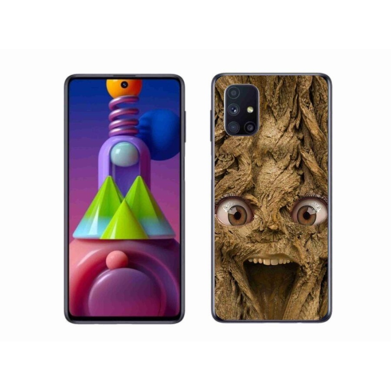 Gél borító mmCase Samsung Galaxy M51 készülékhez - vidám fa szemekkel