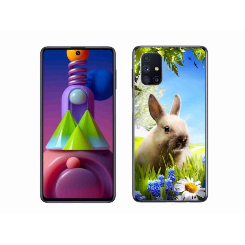 Gél védőhuzat mmCase Samsung Galaxy M51 készülékhez - nyuszi