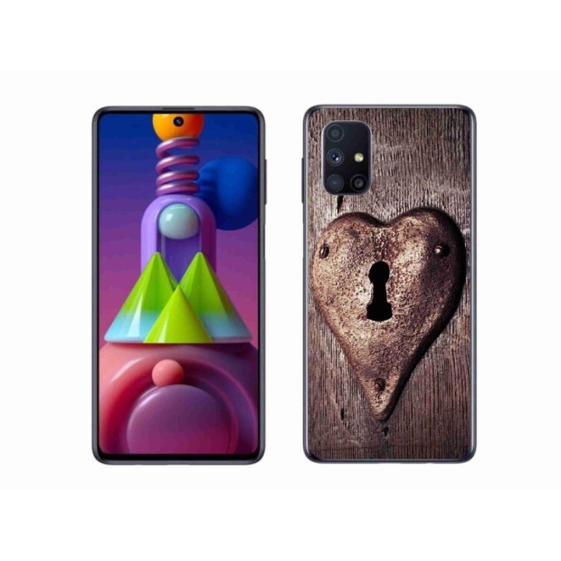 Gél borítás mmCase Samsung Galaxy M51 - szív alakú zár