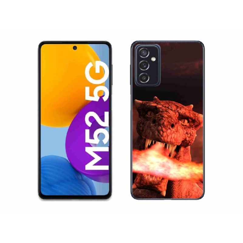Gél védőhuzat mmCase Samsung Galaxy M52 5G - sárkány