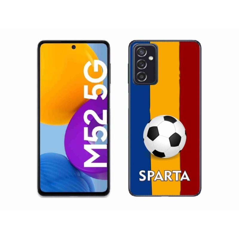 Gél védőburkolat mmCase Samsung Galaxy M52 5G - futball 1