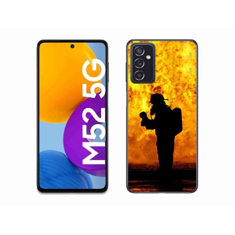 Gél borítás mmCase Samsung Galaxy M52 5G - tűzoltóhoz