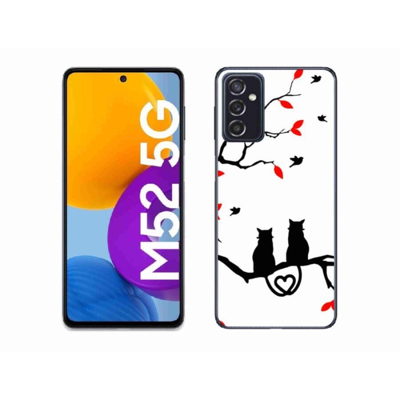 Gél borítás mmCase Samsung Galaxy M52 5G - macskaszerelem