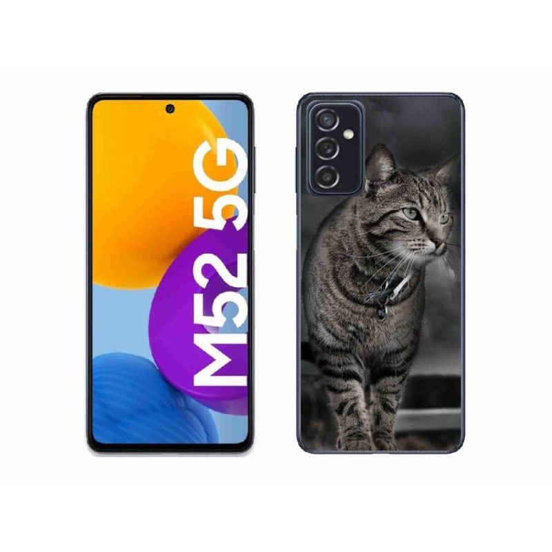 Zselés borítás mmCase Samsung Galaxy M52 5G - macska