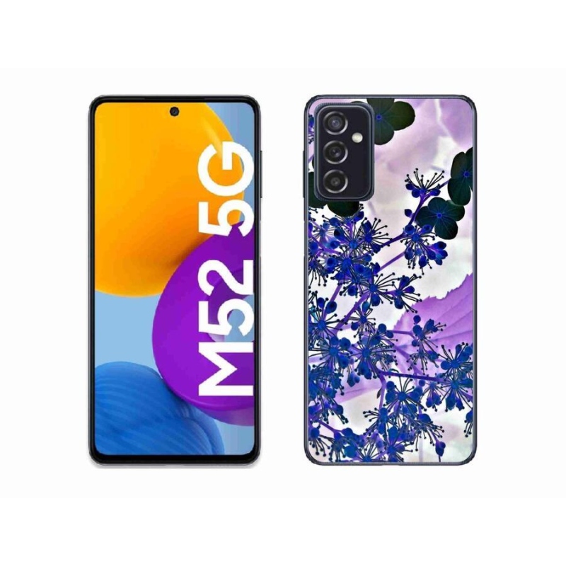 Gél borítás mmCase mobiltelefonhoz Samsung Galaxy M52 5G - hortenzia virág