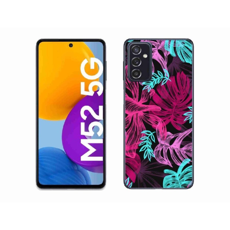 Gél védőhuzat mmCase Samsung Galaxy M52 5G - virágok 1