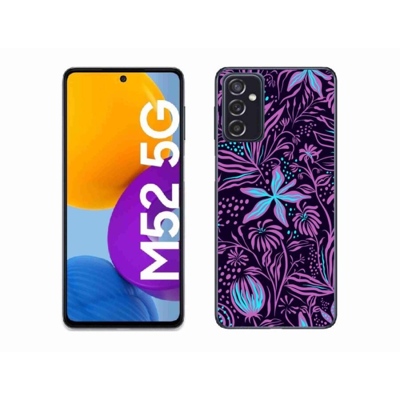 Gél védőhuzat mmCase Samsung Galaxy M52 5G - virágok 2
