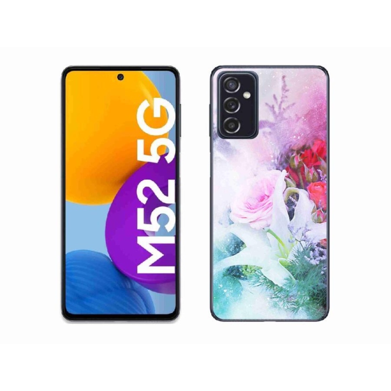 Gél borító mmCase Samsung Galaxy M52 5G - virágok 4