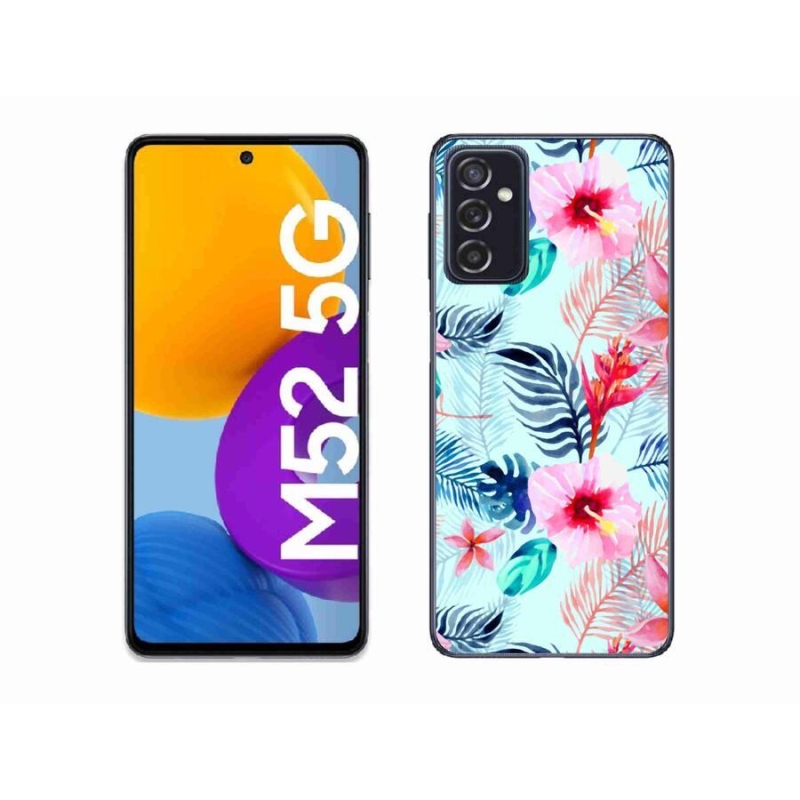Gél védőhuzat mmCase Samsung Galaxy M52 5G - virágok