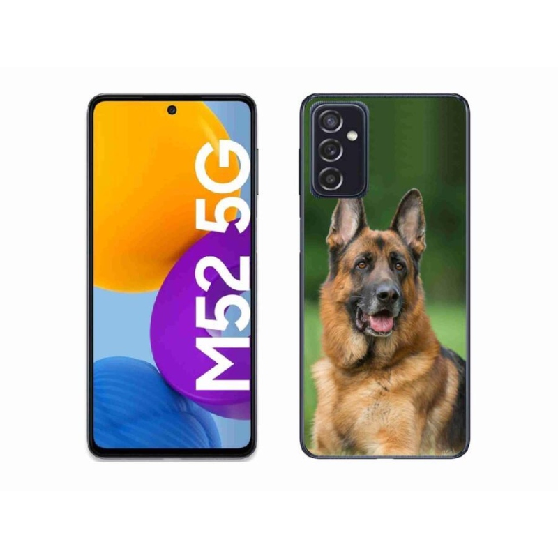 Zselés borítás mmCase Samsung Galaxy M52 5G - Német juhászkutya számára