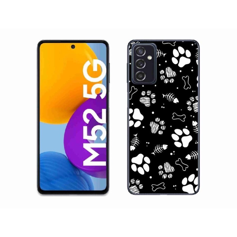 Zselés borítás mmCase Samsung Galaxy M52 5G - kutyamancsok